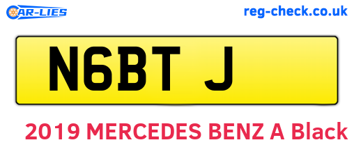 N6BTJ are the vehicle registration plates.