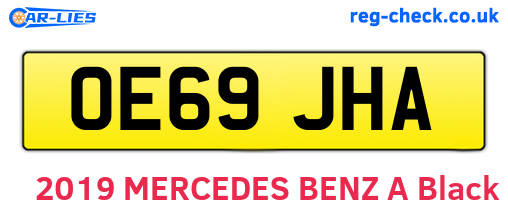 OE69JHA are the vehicle registration plates.