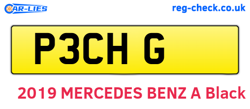 P3CHG are the vehicle registration plates.