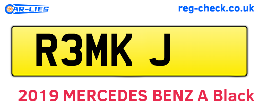 R3MKJ are the vehicle registration plates.