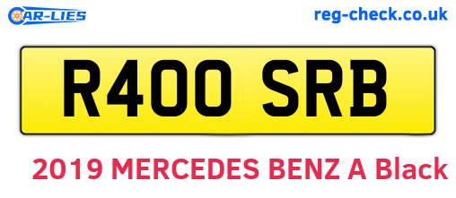 R400SRB are the vehicle registration plates.