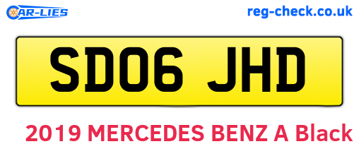 SD06JHD are the vehicle registration plates.