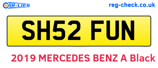 SH52FUN are the vehicle registration plates.