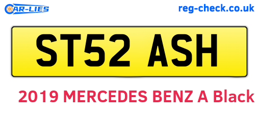 ST52ASH are the vehicle registration plates.