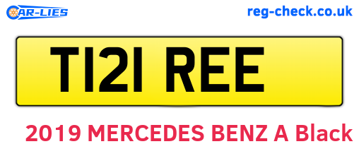 T121REE are the vehicle registration plates.