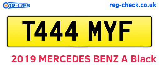 T444MYF are the vehicle registration plates.