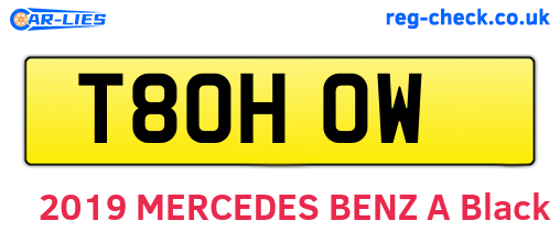 T80HOW are the vehicle registration plates.