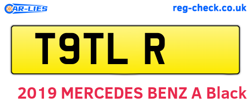 T9TLR are the vehicle registration plates.