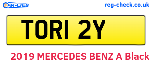 TOR12Y are the vehicle registration plates.
