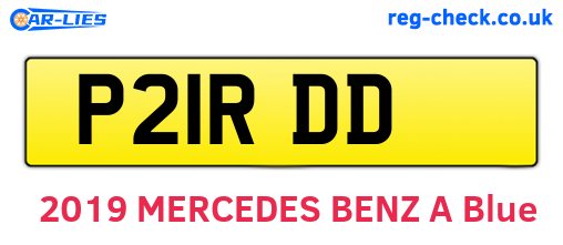 P21RDD are the vehicle registration plates.