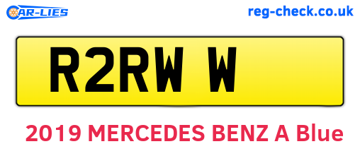 R2RWW are the vehicle registration plates.