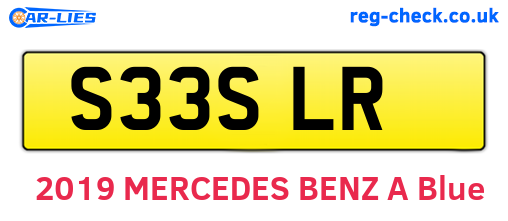 S33SLR are the vehicle registration plates.