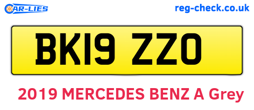 BK19ZZO are the vehicle registration plates.