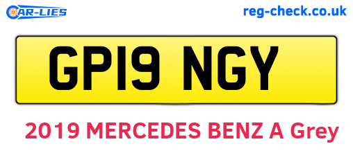 GP19NGY are the vehicle registration plates.