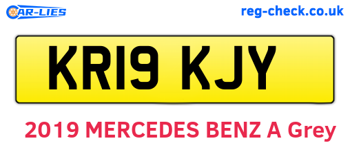 KR19KJY are the vehicle registration plates.