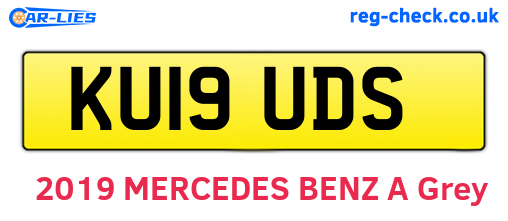 KU19UDS are the vehicle registration plates.