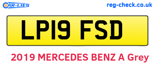 LP19FSD are the vehicle registration plates.