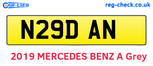 N29DAN are the vehicle registration plates.