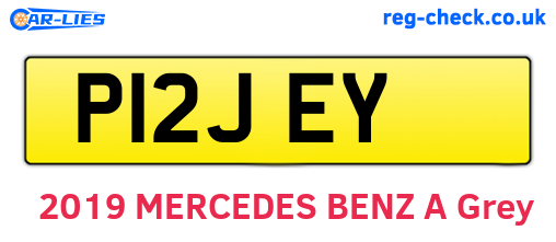 P12JEY are the vehicle registration plates.
