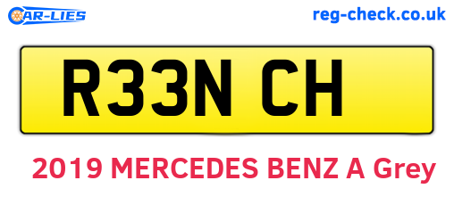 R33NCH are the vehicle registration plates.