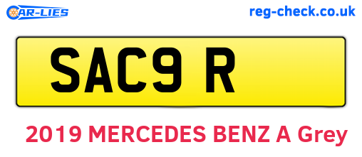 SAC9R are the vehicle registration plates.
