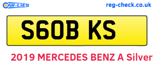 S60BKS are the vehicle registration plates.