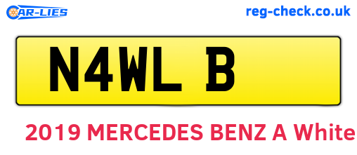 N4WLB are the vehicle registration plates.