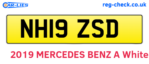 NH19ZSD are the vehicle registration plates.