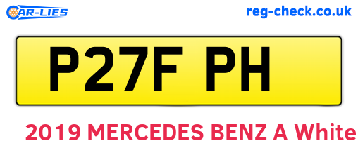P27FPH are the vehicle registration plates.