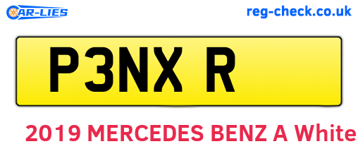 P3NXR are the vehicle registration plates.