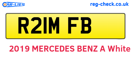 R21MFB are the vehicle registration plates.