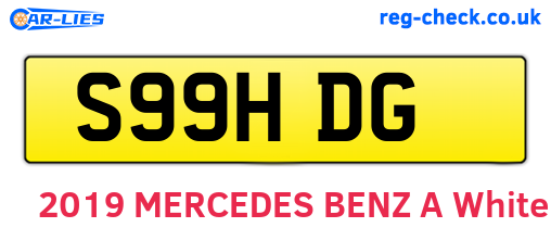S99HDG are the vehicle registration plates.