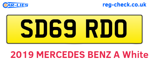 SD69RDO are the vehicle registration plates.