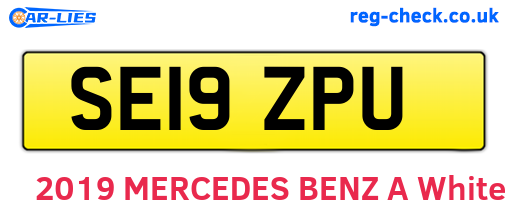 SE19ZPU are the vehicle registration plates.
