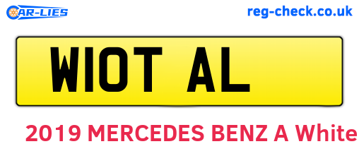 W10TAL are the vehicle registration plates.