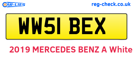WW51BEX are the vehicle registration plates.