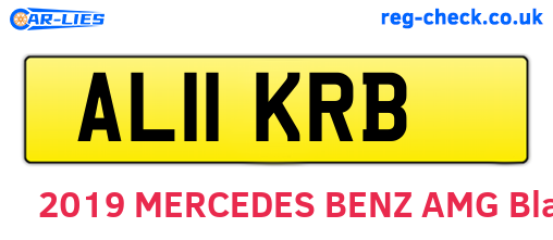 AL11KRB are the vehicle registration plates.