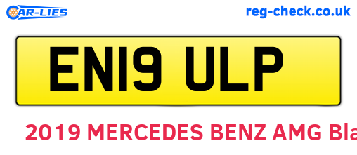 EN19ULP are the vehicle registration plates.