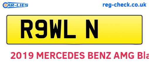 R9WLN are the vehicle registration plates.