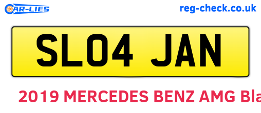 SL04JAN are the vehicle registration plates.