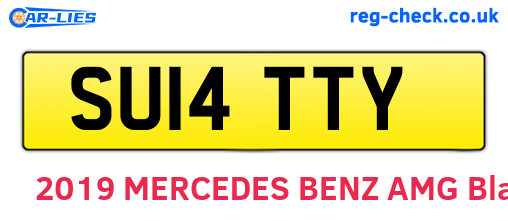 SU14TTY are the vehicle registration plates.