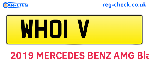 WHO1V are the vehicle registration plates.