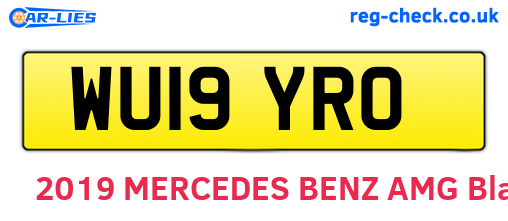 WU19YRO are the vehicle registration plates.