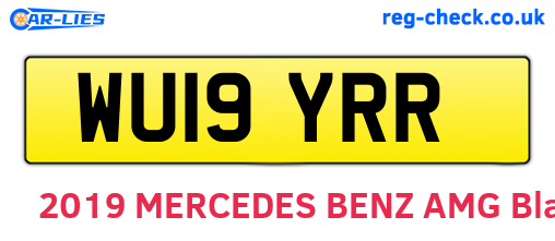 WU19YRR are the vehicle registration plates.