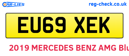 EU69XEK are the vehicle registration plates.