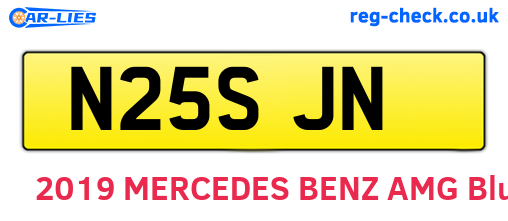 N25SJN are the vehicle registration plates.