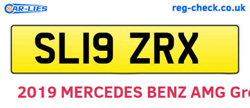 SL19ZRX are the vehicle registration plates.