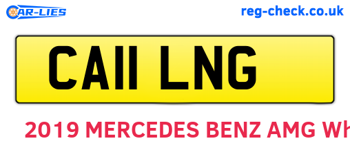CA11LNG are the vehicle registration plates.