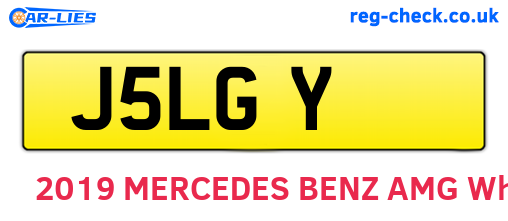 J5LGY are the vehicle registration plates.
