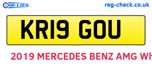 KR19GOU are the vehicle registration plates.